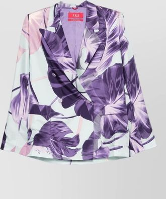 F.R.S. For Restless Sleepers silk floral-print double-breasted blazer