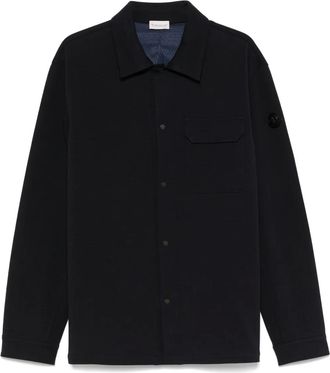 Moncler Giacca-camicia con applicazione - Blu