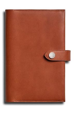 Shinola Snap Vachetta Leather Journal Cover in Rust at Nordstrom
