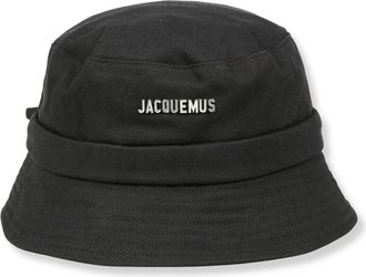 Jacquemus The Gadjo Bucket Hat - Dames - Hoeden - Zwart - 58 CM - Katoen - Accessoires