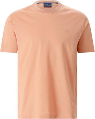Paul & Shark T-shirt met ronde hals - Heren - T-shirts - Oranje - L - Katoen - Tops
