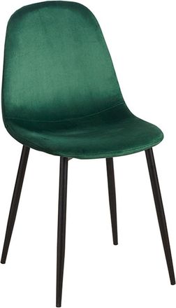 Regalos Miguel Sillas - Silla Teok Black Terciopelo - Verde