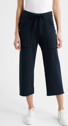 Frank & Eileen Penny Patch Pocket Crop Sweatpants in British Royal Navy at Nordstrom, Size X-Large