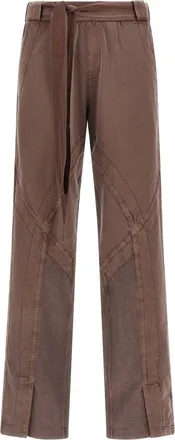 The Attico Brown Cotton Casual Womens Pants