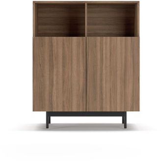 HERDASA Mueble Aparador En Melamina, Colecci&oacute;n Printed (602-2), Con 2 Puertas, En Nogal