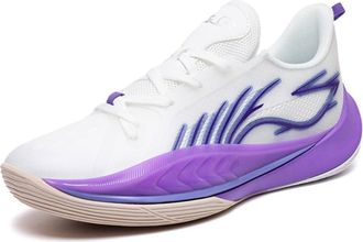 Generic Mens Basketball Shoes Running Sports Outdoor Training Fashion Sneakers(W-Purple,7.5 UK)