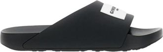 Givenchy Label Slide Flat Mule - Heren - Sandalen - Zwart - 45 EU - Schoenen