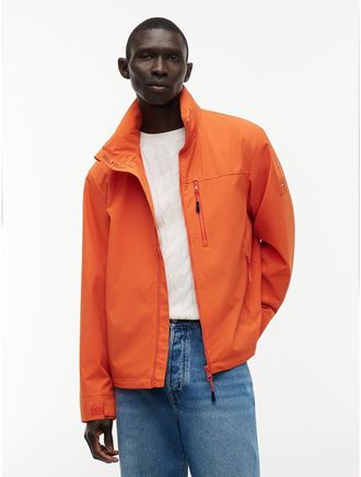 Tommy Hilfiger Mens Water-Repellent Regatta Jacket - Brilliant Orange - XXL