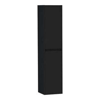 Marcel Breuer Adore badkamerkast - 160x35x35cm - met 2 deuren greeploos links- of rechtsdraaiend mat zwart