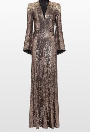 Jenny Packham Zinnia embellished gown in Liquorice at Nordstrom, Size 12 Uk