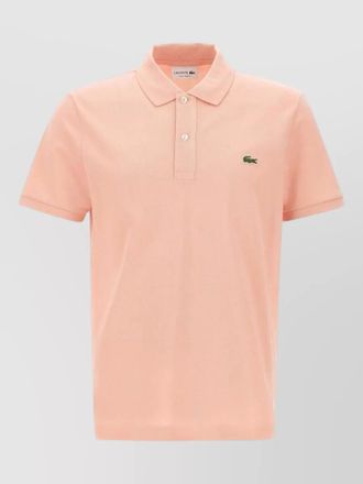 Lacoste polo collar silk nylon blend shirt