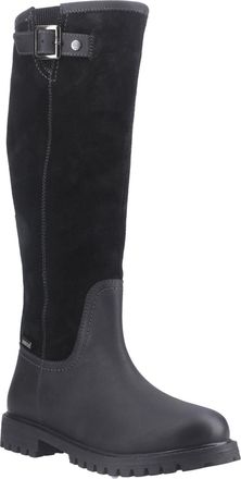 Hunter Canna Tall Boot Leather WoMens Black Boots - Size UK 8