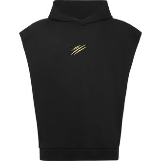 Plein Sport Hooded Sweatshirt Men in Black/lightgold at Nordstrom, Size Large Eu