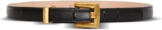 Balmain Anthem belt in calfskin leather in Black at Nordstrom, Size 85