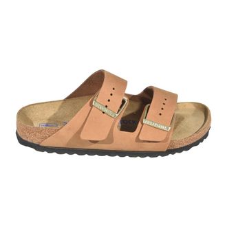 Birkenstock Sliders, female, Pink, Size: 11 US Arizona Soft Footbed
