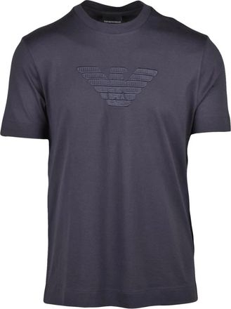 Emporio Armani T-Shirt - Heren - T-shirts - Grijs - 3XL - Katoen - Tops