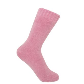 Peper Harow Ribbed Cuff Womens Bed Socks - Pink
