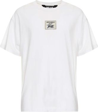 Just Cavalli T-shirts en Polos - Heren - T-shirts - Wit - S - Tops