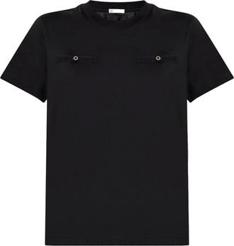 Moncler T-shirt in cotone - Nero