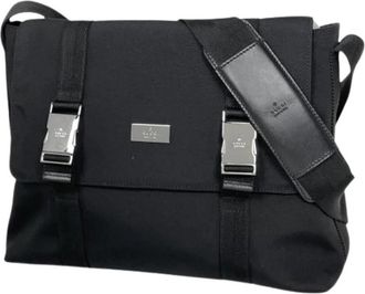 Gucci Pre-owned Vintage Schoudertas - unisex - Vintage Schoudertas - Zwart - ONE Size - Leer - Vintage