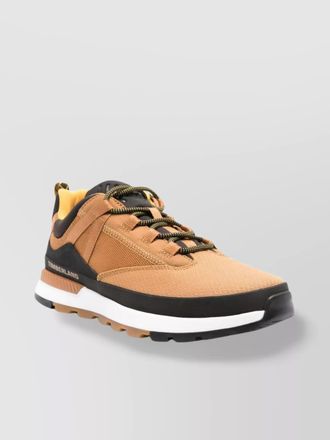 Timberland low lace up sneaker with panelled design