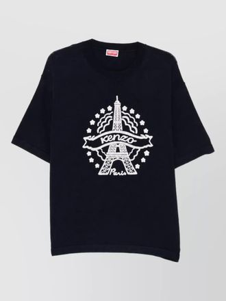 Kenzo wool embroidered short-sleeve t-shirt