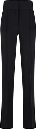 Elisabetta Franchi Technische Stoffbroek - Dames - Slim Fit Broeken - Zwart - S - Broeken