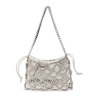 Off-white Dine Bag - Dames - Tassen - Grijs - Maat: ONE Size Leer