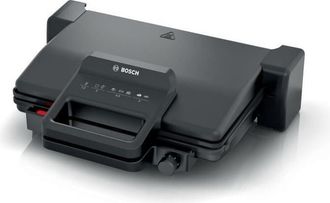 Bosch Parrilla De Carne Tcg3323 - Negro Mate - 2000w - Termostato De 5 Niveles - 3 Posiciones: Modo Parrilla O Horno, Plancha