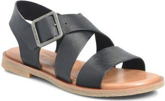 Kork-ease Dara Ankle Strap Sandal in Black F/G at Nordstrom, Size 10