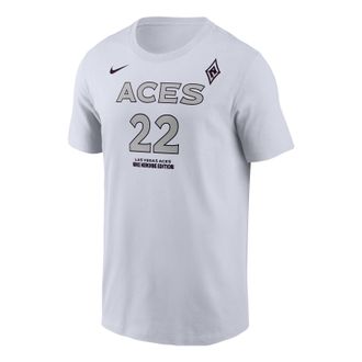 Nike Aja Wilson Las Vegas Aces WNBA T-Shirt White M11332LVAW-WHT