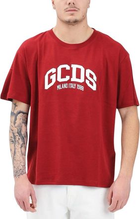 GCDS Red Cotton T-shirt