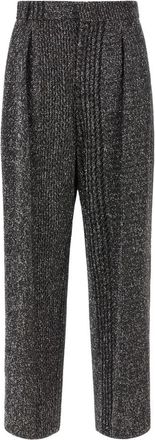 Missoni Wijde broek - Dames - Broeken - Zwart - 2XS - Katoen - Broeken