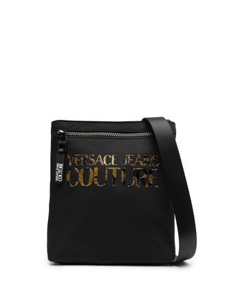 Versace Jeans Couture Borsa messenger con decorazione - Nero