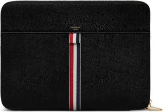 Thom Browne Portacarte in pelle - Nero