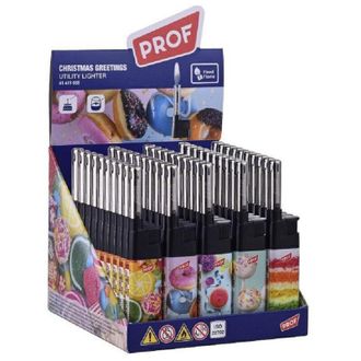 Trade Shop Trade Shop - Set 50pz Accendino A Fiamma Canna Corta Prof Cobia Ff Cakes Candle Light 41411658