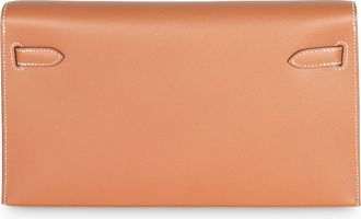 Herm&egrave;s Womens Gold Madame Kelly Elan Ghw Brown Leather Handbag Bag