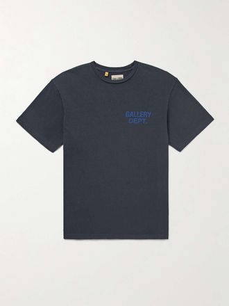 Gallery Dept. Mens Souvenir Logo T-Shirt - Blue Cotton - Size Small