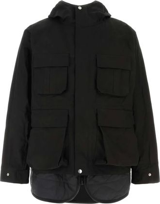 sacai Giacca in ripstop - Nero