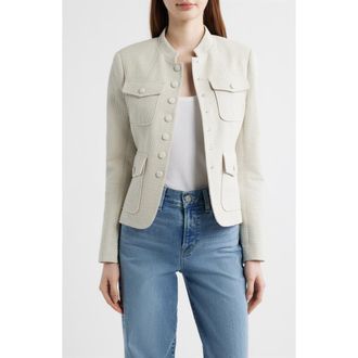 Rag & Bone Mercer Textured Jacket in Grey at Nordstrom, Size 12