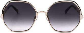 Missoni Ladies Gold Tone Geometric Sunglasses MIS 0075/S