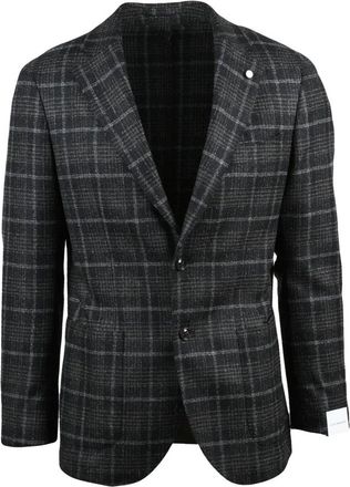 Luigi Bianchi Mantova Blazer Stondato - Heren - Blazers - Grijs - M - Wol - Jassen