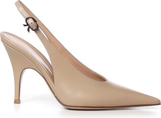 Gianvito Rossi Sofia Leather Slingback