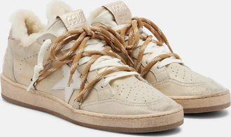 Golden Goose Ball Star shearling-lined suede sneakers