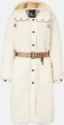Moncler Piumino Blavet in teddy con cappuccio
