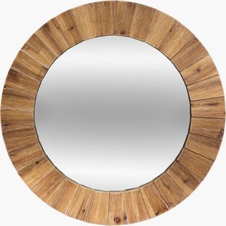 Atmosphera Atmosphera - Espejo De Madera D83 Cm Cr&eacute;ateur DInt&eacute;rieur