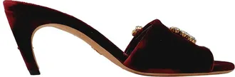 Dior Womens Velvet Soul Swarovski Rhinestones Mule (Authentic Pre-Loved)