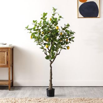 Safavieh Faux 60 Inch Potted Lemon Tree