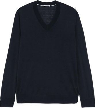 Paolo Pecora Trui van zijdemix - Blauw