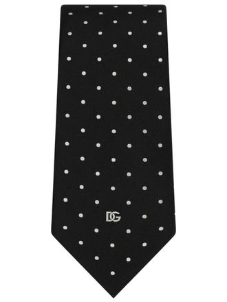 Dolce & Gabbana Cravatta a pois - Nero